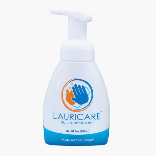 Lauricare Naturals - Plant-Based Foaming Hand Wash with Pump Dispenser, Moisturizing Foam Hand Wash, All Natural, Alcohol-Free, Triclosan-Free, Citrus Scent, 7 fl oz