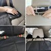 MORROLS Thickest Padding Car Seat Protector for Child, Baby, Pets - Waterproof Universal Size with Mesh Pockets (Black)