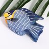 Blue Striped Fish Hair Claw Personalized Ocean Animal Acetate Hair Claw Clip for Women, Hair Clip Animal Acetate Cute Claw Clips Fit for Thick or Thin Hair