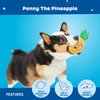 BARK Dog Toy 2 in 1 Interactive - Plush Exterior with Squeaker & Crinkle Material, Tearable Dog Toy with Squeaky Spikey Ball Inside, Ideal for Toy Destroyers | Penny The Pineapple, Small