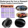 3 Pack 559050C010 Tundra Control Knob Compatible with 2000 2001 2002 2003 2004 2005 2006 Toyota Tundra Climate Control Knob 55905-0C010 Air Conditioner Heater Control Switch Knob