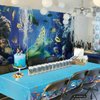 4 Pack Under The Sea Tablecloths Ocean Waves Underwater Table Cover Ocean Animals Table Cloth Ocean Sea Life Tablecloth Ocean Animal Table Cover Summer Beach Pool Birthday Party Supplies 51 x 86 IN