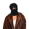 Balaclava Distressed Black Ski Mask for Men,Yeat Shiesty Mask Winter Warmer Face Mask Beanie