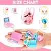 Zhanmai 21 Pieces Doll School Stuff Mini School Supplies Doll School Accessories School Playset for Dolls Mini Pink Doll Backpack Desk Lamp Laptop and Headset for 11.5 Inch Doll