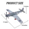 Gonli WW2 P-51 Mustang Fighter Plane Building Block Set – 258 PCS Bomber Jet Building Toys Set for Kids and Adults Compatible with All Building Bricks