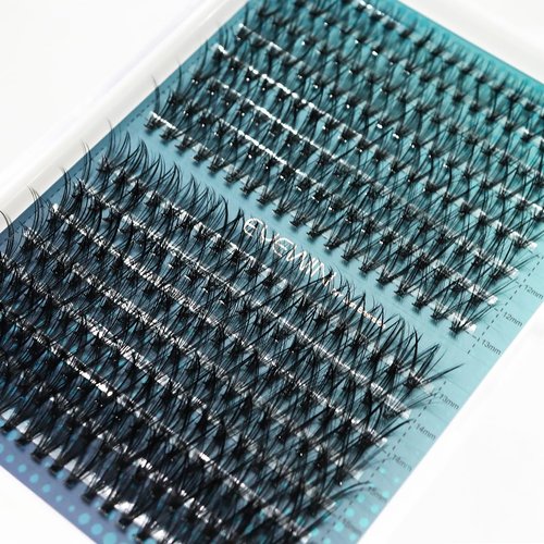 Lash Clusters DIY EyeLash Extension 320PCS, 0.07 D Curl 8-18MIX 20D Curl Wispy Fluffy Cluster Lashes Extension, Individual DIY Single Lashes Cluster Extensions for Eyelash Extensions Beginners
