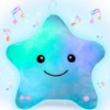 Subao Sensory Toys for Kids with Autism,14" Toddler Pillow with Light & Music,Plush Star Night Light,Kids Sleep Aid Light Up ADHD Autism Sensory Toys,Birthday Xmas Gifts for Boys Girls Age 3-12 Blue