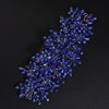 JWICOS Crystal Bride Wedding Hair Comg Bridal Hair Comb Hair Clip Flower Wedding Hair Accessories for Women and Girls (Blue)