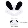 Miroksh Kawaii Dog Ears Face Wash Headband with Matching Spa Wristbands Cuff Hair Scrunchy for Women Girls Makeup Beauty Skincare Headwrap Kids Cute Cartoon Costume Accessory