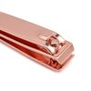 PrettyClaw Nail Clippers Sharp Edge Fingernail and Toenail Clipper Cutter Thick Nail Tool for Manicure and Pedicure (Rose Gold, Straight Edge)