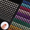 900pcs Acrylic Face Rhinestone Gems Stickers + 165pcs Lip Gem Stickers, Self Adhesive Jewels Diamonds Rave Stickers with Tweezers for Face Hair Eyes Nail Body Makeup DIY Craft Festival Decoration