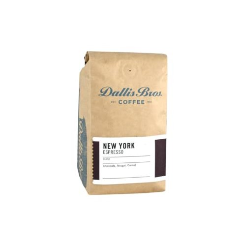 Dallis Bros. Coffee "New York Espresso Blend" Medium Roasted Whole Bean Coffee - 12 Ounce Bag
