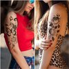 Cerlaza 56 Styles Temporary Tattoos for Women Adults, Fake Henna Tattoo Sleeves Semi Permanent Flower Tattoos Butterfly Stickers, Tatuajes Temporales Women Leg Makeup Waterproof