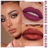 QIUFSSE 4PCS Matte Nude Lipstick Set Natural Moisturizing Red Lipstick Long-lasting Waterproof Lip Stain Velvet Lipstick Set Nude Lip Makeup for Women-03 Pink,06 Rose Bean Paste,07 Fuchsia,08 Dark Red