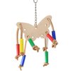 Bonka Bird Toys 985 Butteryfly Beauty Natural Leather Chewing Colorful Parakeet Parrotlet Budgie Cockatiel