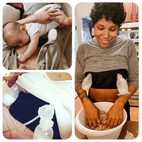 Haakaa Manual Breast Pump Silicone Breast Pump Milk Saver Milk Pump with Suction Base and Flower Stopper 100% Food Grade Silicone BPA Free (5oz/150ml) (White)