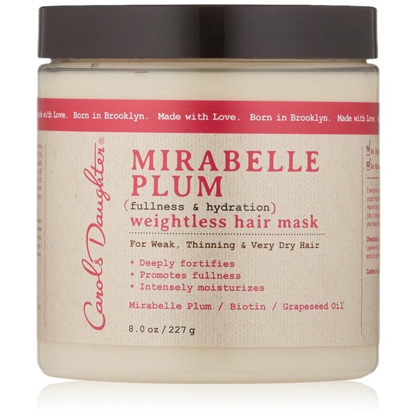 Carol's Daughter Mirabelle Plum Weightless Hair Mask, 8 oz (Packaging May Vary)