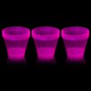 Party Essentials Hard Plastic 9-Ounce Party Cups and Old Fashioned Tumblers, Neon Pink, 25-Count