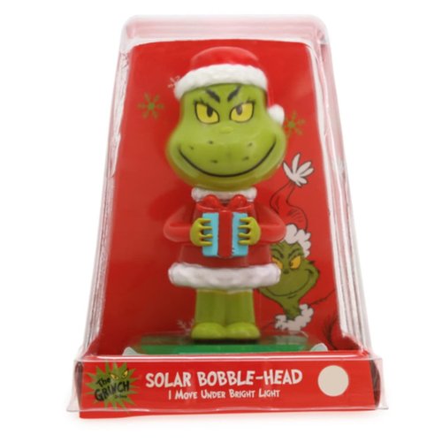 New Dr. Seuss The Grinch Solar Bobble Head I move under bright light