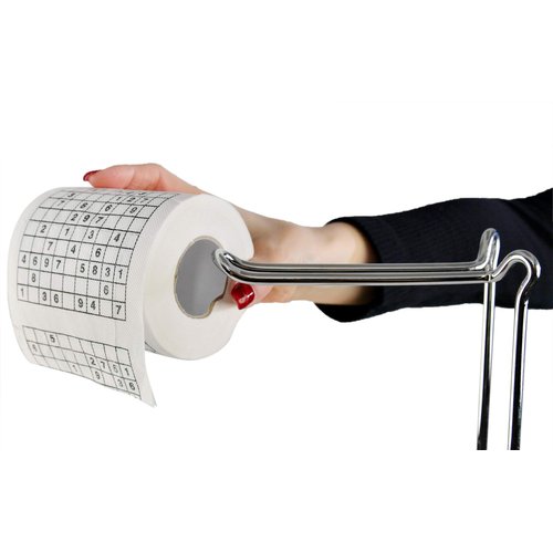 Home-X Sudoku Toilet Paper, Festive Gag Gift, Fun Birthday Party Novelty Gift Idea Prank, Fun Game, Puzzle Game