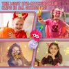 Z-CHARMMY Fluffy Pom Poms Hair Clips, Crazy Hair Day Accessories for Girls, Cartoon Hair Clips for Toddler, Quirky Little Monster Barrettes, Christmas Stocking Stuffers for Kids, 5 Pieces