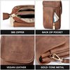BOSTANTEN Leather Small Crossbody Bags for Women Designer Cell Phone Bag Wallet Purses Adjustable Strap Retro Brown