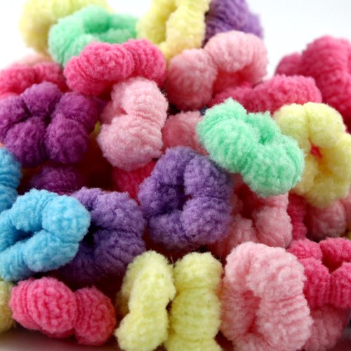 WDGROW Mini Hair Ties for Baby Girl,120pcs,Ponytail Holder forToddler Girls,Age 0-4,Adult's Fine Hair,Elastic Thin Soft Hair Bands,Candy Color,No Damage Tiny Hair Scrunchies(Muti-colored A)