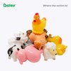 Boley Farm Animals Bath Toys Bucket - Includes 12 Colorful Fun Free Bathtub Toys & Pool Toys for Kids & Toddlers Ages 2 and Up!