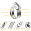 WINL Stainless Steel Hose Clamps - 16 Pack Worm Gear Drive Hose Clamps SAE 16 Clamping Range 3/4 Inch to 1-1/2 Inch (19mm-38mm) for Automotive Plumbing, 3/4'', 1'', 1 1/4'' Hose Clamps