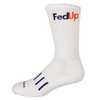 MOXY Socks White Performance FedUp Skater Crew Socks