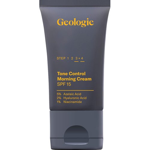 Geologie Tone Control Face Cream with SPF15 | Daily Hyaluronic Acid & SPF15 Face Cream That Provides You with All Day Moisture and Sun Protection | 50ML | 90 Day Supply