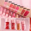 Easilydays Moisturizing Glossy Lip Gloss, Spicy Long-Lasting Plumping Lip Oil Gloss, Color Lip Glaze Lipstick, Natural Lip Plumper Gloss Make Lips Fuller & Moisturizing, Lip Volume Hydrating (B, 05)