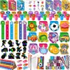 BenLouis 120Pcs Kids' Party Favors Sets Stampers Pencils Stickers School Stationery Bulk for Kids 4-8-12 Classroom Birthday Candy Goodie Bags Pinata Stuffers Rewards Gifts Supplies