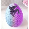 Fantasy Dragon Cake Topper Dragon Eggs Cake Decor Purple Black Balls Cake Decor for Baby Shower Birthday Wedding Party Supplies