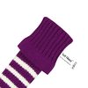 Scott Edward Stripes Style Knitted Golf Club Head Covers Set of 3, fit for Driver Wood(460cc), Fairway Wood, Hybrid(UT), for Men/Women Golfers, Individualized Looking and Washable (Purple)