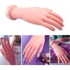 Buqikma Nail Practice Hand for Acrylic Nails, Mannequin Hand for Nails Practice, Flexible Bendable Fake Hand Manicure Nail Practice Hand 1Pcs