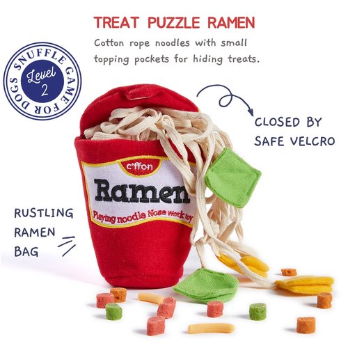 CHEWFFON Dog Puzzle Toy, Dog Toys, Interactive Enrichment Toys,Crinkle Snuffle Games, Durable Hide and Seek Puppy Toys, Nose Work Toy for Small and Medium Dogs, Treat Dispensing Toys