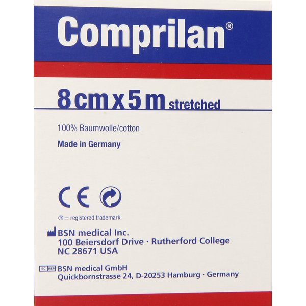 Jobst Comprilan Short Stretch Compression Bandage, 8cm x 5m Stretched, Latex Free Bandage