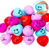 Lumiparty Valentines Day Gifts for Kids - 28 Pack Valentine Heart Shape Stress Balls with Heart Boxes, Stress Relief Smile Face Squeeze Toys for Party Favors