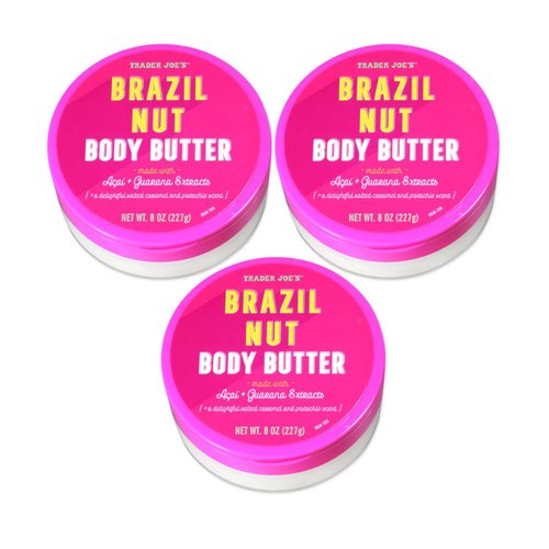 Trader Joe's Brazil Nut Body Butter 227g 8 oz - Pack of 3