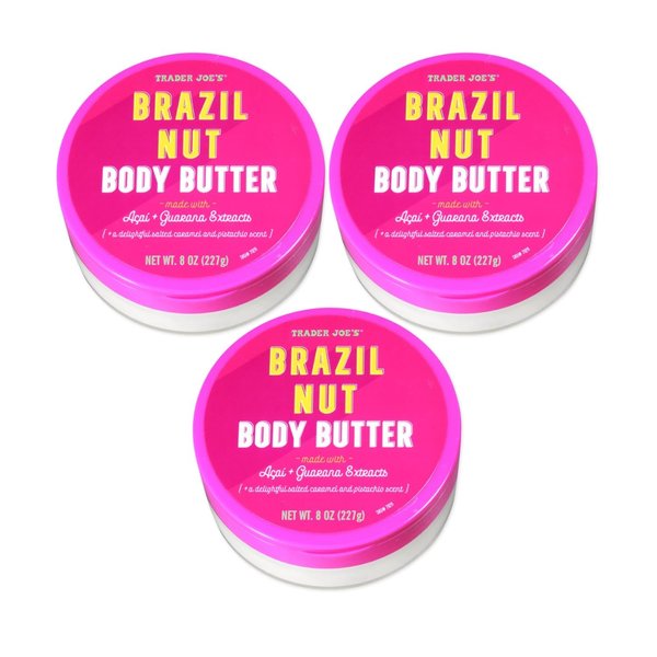 Trader Joe's Brazil Nut Body Butter 227g 8 oz - Pack of 3