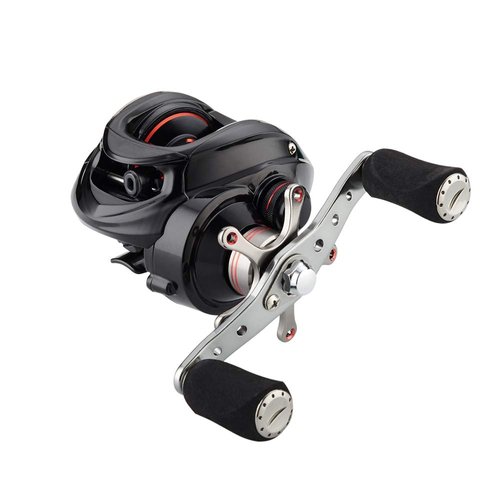Fishdrops Baitcaster Reel 7.5 oz Light Weight & Smooth, 12.12LB Drag Magnetic Brake Baitcasting Reels, Gear Ratio 7.0:1 Affordable Low Profile Freshwater Bait Caster Fishing Reel
