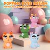 FoalEvooluy 2025 Squeeze Eye Popping Out Stress Relief Cute Dragon Toy,Funny Eyeball Burst Toys for Adults Stress Relief Ornaments Figure Toy,Office and Party Favors Gifts (Green)