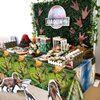 Hegbolke 4Pcs Dinosaur Tablecloths - 86.6"x51.2" Rectangular Dinosaur Table Decorations Dino Table Cloth for Kids Boy Dinosaur Birthday Party Supplies