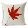 All Smiles Fall Throw Pillow Covers 18x18 Set of 4 Decorative Thanksgiving Autumn Kitchen Home Decor Cushion for Porch Couch,Outside Outdoor Harvest Decorations Maple Leaves