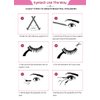 SHEKA False Eyelashes Long Faux Mink Eyelashes Fluffy with Eyeliner Eyelash Glue Fake Eyelashes Natural Pack 14-23MM 5 Pairs (Extra Long Round)