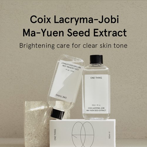 ONE THING Coix Seed (Adlay) Extract 5 fl. oz. | Hydrating Toner for Dewy Glowy Skin, Dark Spots, Blemishes, Acne Scars, Uneven Tone | Korean Skin Care