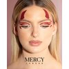 MERCY LONDON Devil Horns Stickers Eye Jewels Costume Accessories Face Gems Jewels All In One Headpiece Stick On