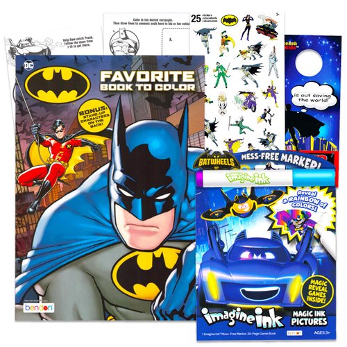 Batwheels Coloring Books for Kids Ages 4-8 - Bundle with Batwheels Mess-Free Imagine Ink Coloring...