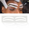 Permanent Makeup Eyebrow Auxiliary Stickers,Airbrush Brow Stickers Stencils Shape Tape,Brow Shaping Mapping Guide Tool, Disposable Adhesive Eyebrow Template Sticker (1 Pack -10 Pairs Type C)
